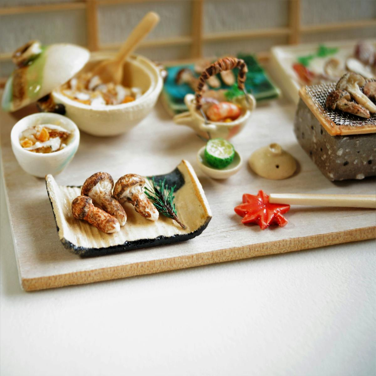 秋の松茸セット | ミニチュアフードコレクション