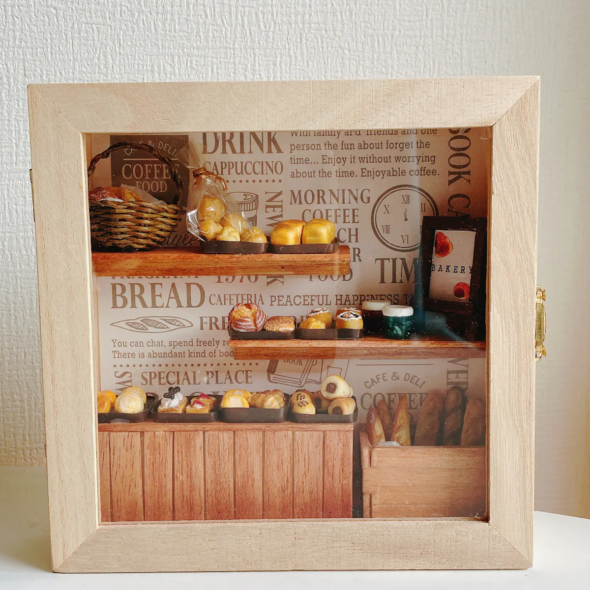 ディスプレイ棚☆ミニチュアパン Cafe